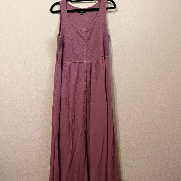 GUC Frye mauve midi button down dress - Picture 2 of 7